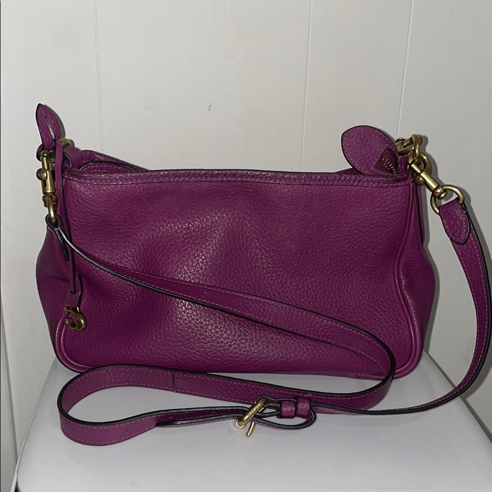 Coach Cary Soft Pebble Leather Convertible Bag